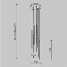 Pakabinamas šviestuvas LIGHT STICK 3000K 46W MOD236PL-L54BS3K dimeriuojamas Pakabinamas šviestuvas LIGHT STICK 3000K 46W MOD236PL-L54BS3K dimeriuojamas