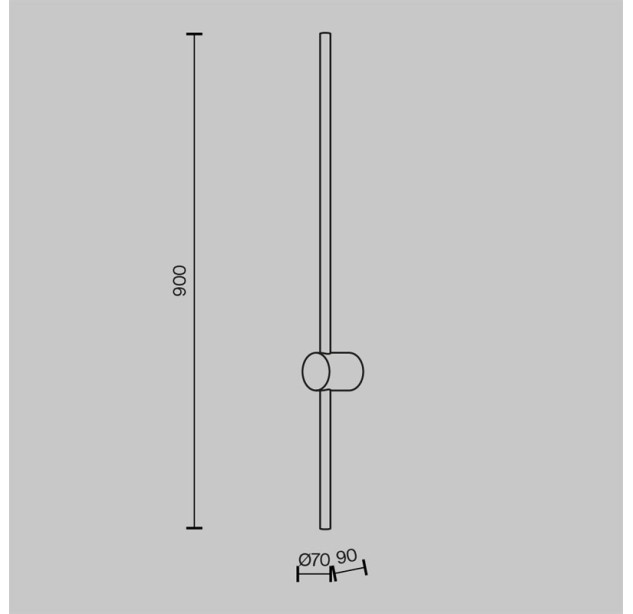 Sieninis šviestuvas LIGHT STICK 3000K 10W MOD237WL-L11B3K Sieninis šviestuvas LIGHT STICK 3000K 10W MOD237WL-L11B3K