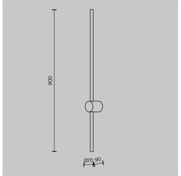 Sieninis šviestuvas LIGHT STICK 3000K 10W MOD237WL-L11BS3K Sieninis šviestuvas LIGHT STICK 3000K 10W MOD237WL-L11BS3K