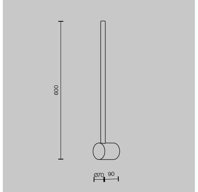 Sieninis šviestuvas LIGHT STICK 3000K 7W MOD237WL-L6B3K Sieninis šviestuvas LIGHT STICK 3000K 7W MOD237WL-L6B3K