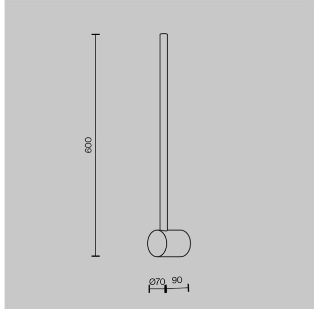 Sieninis šviestuvas LIGHT STICK 3000K 7W MOD237WL-L6BS3K Sieninis šviestuvas LIGHT STICK 3000K 7W MOD237WL-L6BS3K