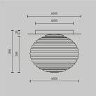 Lubinis šviestuvas REELS MOD268CL-01B