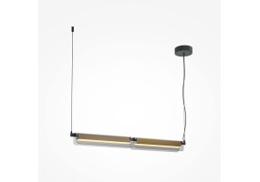Pakabinamas šviestuvas Flat 3000K 20W black/brass