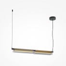 Pakabinamas šviestuvas Flat 3000K 20W black/brass Pakabinamas šviestuvas Flat 3000K 20W black/brass