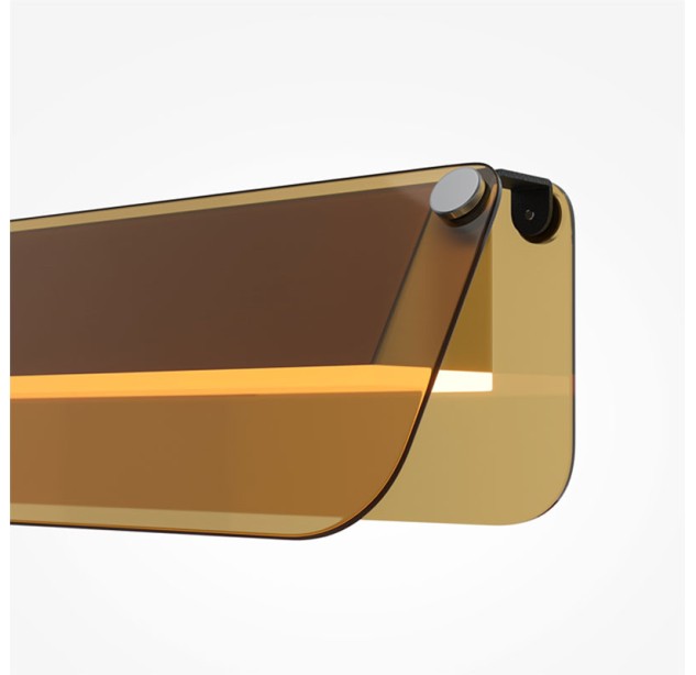 Sieninis šviestuvas Flat 3000K 6W black/brown Sieninis šviestuvas Flat 3000K 6W black/brown