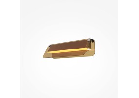 Sieninis šviestuvas Flat 3000K 6W black/brown