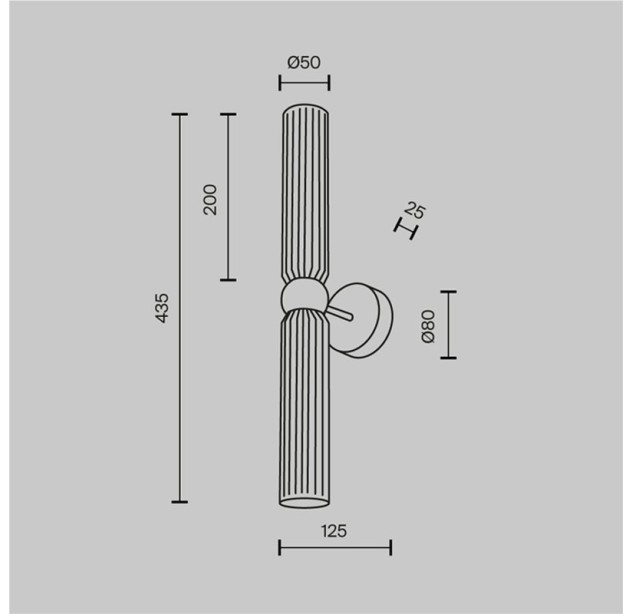 Sieninis šviestuvas Antic G9x2 28W MOD302WL-02CG1 Sieninis šviestuvas Antic G9x2 28W MOD302WL-02CG1