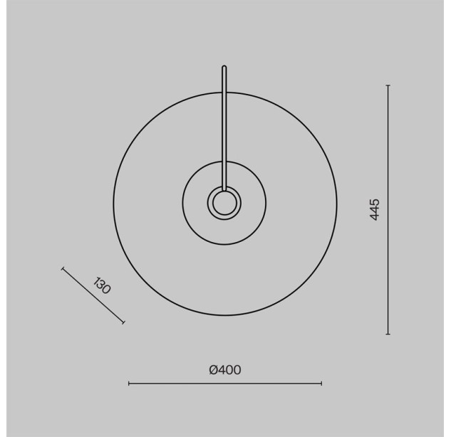 Sieninis šviestuvas MARE MOD305WL-01G Sieninis šviestuvas MARE MOD305WL-01G