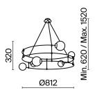 Pakabinamas šviestuvas BALANCE MOD317PL-06B Pakabinamas šviestuvas BALANCE MOD317PL-06B