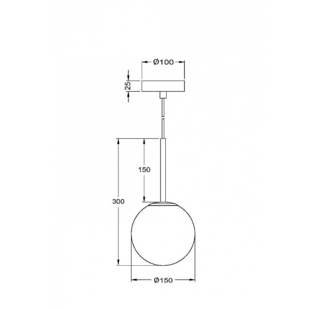 Pakabinamas šviestuvas MODERN MOD321PL-01B