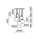 Pakabinamas šviestuvas MODERN MOD321PL-05W Pakabinamas šviestuvas MODERN MOD321PL-05W