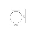 Sieninis šviestuvas MODERN MOD321WL-01B Sieninis šviestuvas MODERN MOD321WL-01B