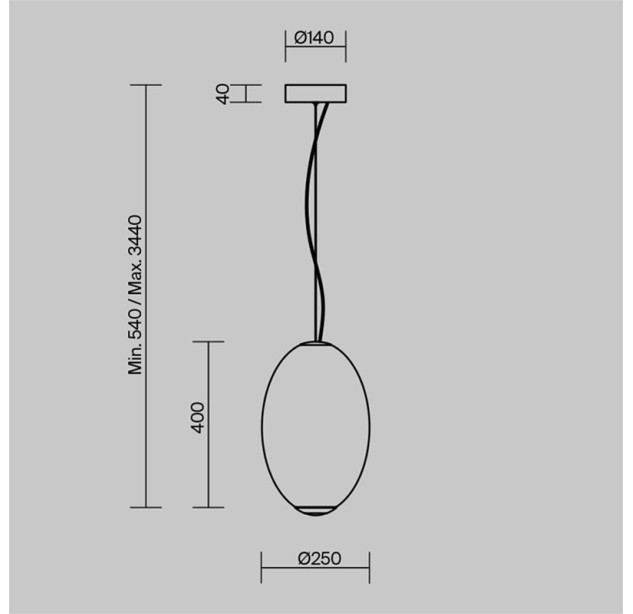 Pakabinamas šviestuvas Bruma 2700K 19W MOD397PL-L19CH2.7K Pakabinamas šviestuvas Bruma 2700K 19W MOD397PL-L19CH2.7K