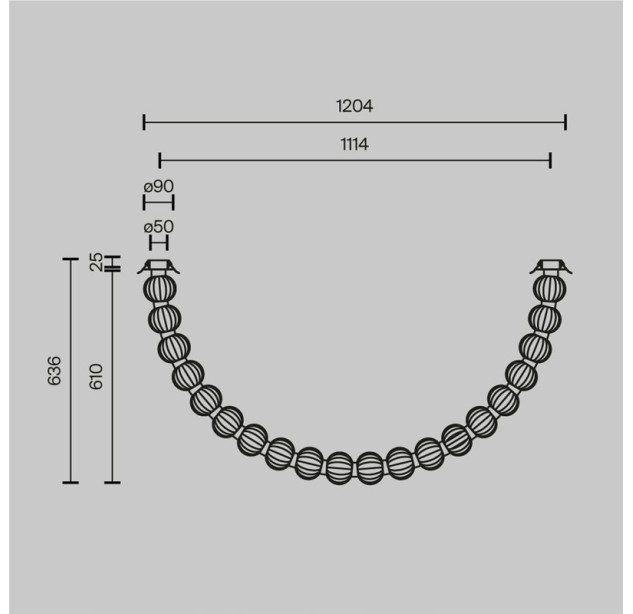 Pakabinamas šviestuvas AMULET 3000K 36W MOD555CL-L28G3K Pakabinamas šviestuvas AMULET 3000K 36W MOD555CL-L28G3K