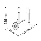 Sieninis šviestuvas VIGO MOD620WL-04B Sieninis šviestuvas VIGO MOD620WL-04B