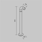 Pastatomas lauko šviestuvas Sleek 3000K 2W IP65 O477FL-L2GF3K Pastatomas lauko šviestuvas Sleek 3000K 2W IP65 O477FL-L2GF3K