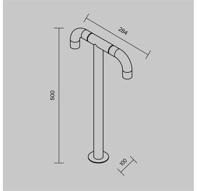 Pastatomas lauko šviestuvas Sleek 3000K 4W IP65 O477FL-L4GF3K Pastatomas lauko šviestuvas Sleek 3000K 4W IP65 O477FL-L4GF3K