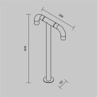 Pastatomas lauko šviestuvas Sleek 3000K 4W IP65 O477FL-L4GF3K Pastatomas lauko šviestuvas Sleek 3000K 4W IP65 O477FL-L4GF3K