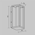 Sieninis lauko šviestuvas Expo 3000K 12W IP54 O480WL-L12B3K