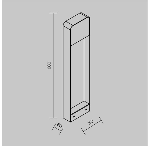 Pastatomas lauko šviestuvas Porte 3000K 7W IP54 O481FL-L7B3K Pastatomas lauko šviestuvas Porte 3000K 7W IP54 O481FL-L7B3K