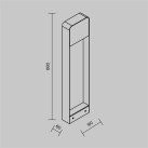 Pastatomas lauko šviestuvas Porte 3000K 7W IP54 O481FL-L7B3K Pastatomas lauko šviestuvas Porte 3000K 7W IP54 O481FL-L7B3K