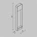 Pastatomas lauko šviestuvas Porte 3000K 7W IP54 O481FL-L7BWD3K
