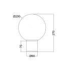 Sieninis lauko šviestuvas BOLD O598WL-01GR1 Sieninis lauko šviestuvas BOLD O598WL-01GR1