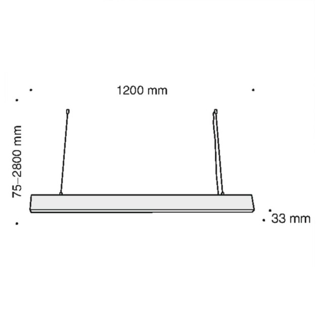 Pakabinamas šviestuvas BASIS 4000K 40W P051PL-L40W4K Pakabinamas šviestuvas BASIS 4000K 40W P051PL-L40W4K