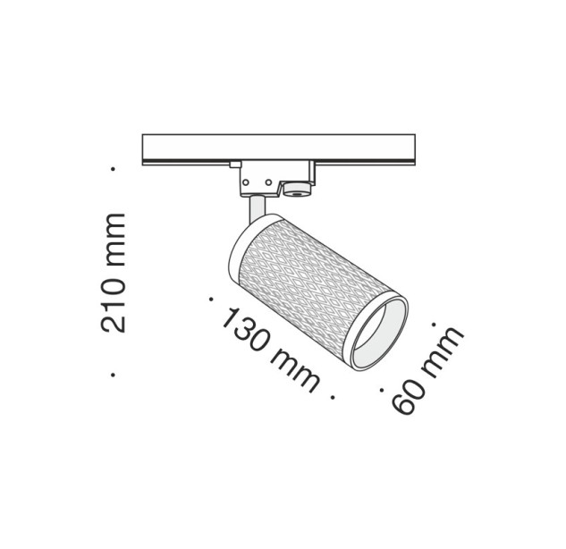Akcentinis šviestuvas FOCUS DESIGN TR011-1-GU10-B