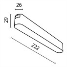 Magnetinis šviestuvas RADITY 3000K 12W TR080-1-12W3K-B