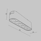 Magnetinis šviestuvas RADITY 4000K 6W TR082-1-6W4K-M-W