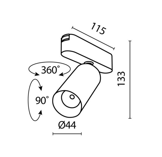 Magnetinis šviestuvas RADITY 4000K 12W TR103-1-12W4K-M-B Magnetinis šviestuvas RADITY 4000K 12W TR103-1-12W4K-M-B