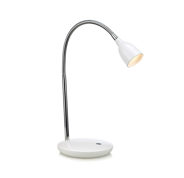 Stalinis šviestuvas TULIP White/Chrome 1 Stalinis šviestuvas TULIP White/Chrome 1