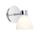 Sieninis šviestuvas CASSIS Chrome/Opal 1 Sieninis šviestuvas CASSIS Chrome/Opal 1