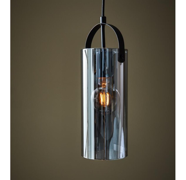 Pakabinamas šviestuvas GLORY 1 Black/ Smoke