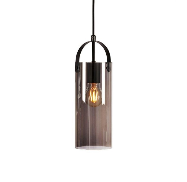 Pakabinamas šviestuvas GLORY 1 Black/ Smoke