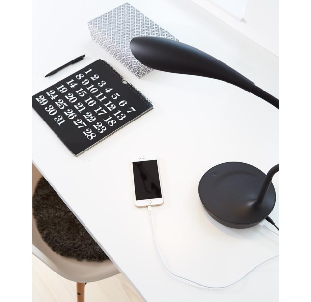 Stalinis šviestuvas SWAN USB Black Stalinis šviestuvas SWAN USB Black