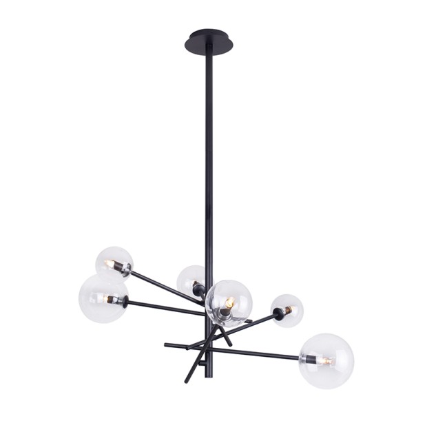 Pakabinamas šviestuvas LOLLIPOP 6 BLACK
