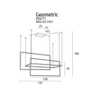 Pakabinamas šviestuvas GEOMETRIC 3000K 3x26.6W P0271D dimeriuojamas Pakabinamas šviestuvas GEOMETRIC 3000K 3x26.6W P0271D dimeriuojamas