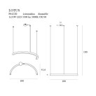 Pakabinamas šviestuvas LOTUS 3000K 33W P0422D dimeriuojamas Pakabinamas šviestuvas LOTUS 3000K 33W P0422D dimeriuojamas