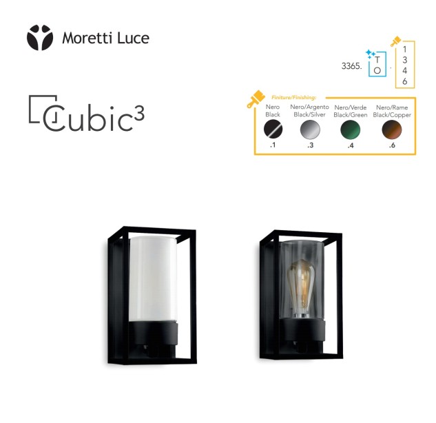 Sieninis lauko šviestuvas CUBIC3 3365.O