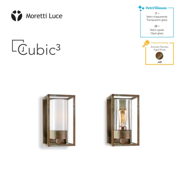 Sieninis lauko šviestuvas CUBIC3 3365.O Sieninis lauko šviestuvas CUBIC3 3365.O
