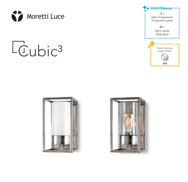 Sieninis lauko šviestuvas CUBIC3 3365.T Sieninis lauko šviestuvas CUBIC3 3365.T