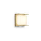 Sieninis / lubinis šviestuvas ICE CUBIC NATURAL BRASS 3405
