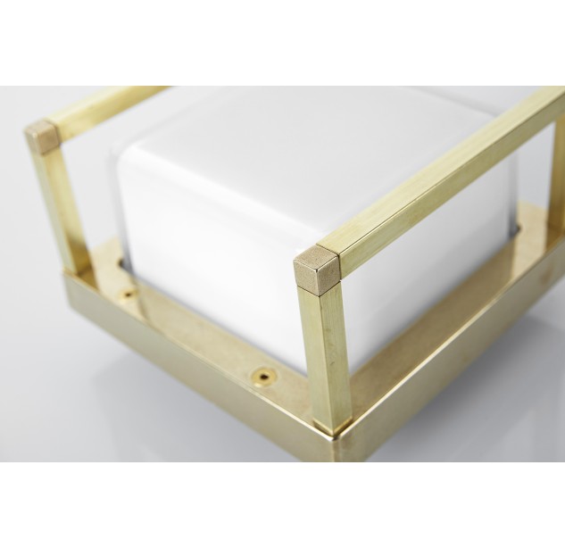 Sieninis / lubinis šviestuvas ICE CUBIC NATURAL BRASS 3405