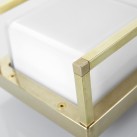 Sieninis / lubinis šviestuvas ICE CUBIC NATURAL BRASS 3405