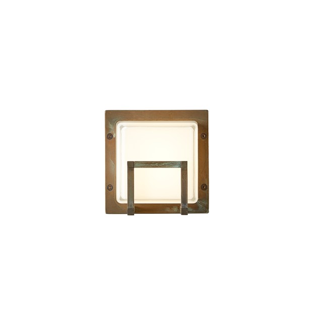 Sieninis / lubinis šviestuvas ICE CUBIC AGED BRASS 3407 Sieninis / lubinis šviestuvas ICE CUBIC AGED BRASS 3407