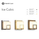 Sieninis / lubinis šviestuvas ICE CUBIC AGED BRASS 3407 Sieninis / lubinis šviestuvas ICE CUBIC AGED BRASS 3407