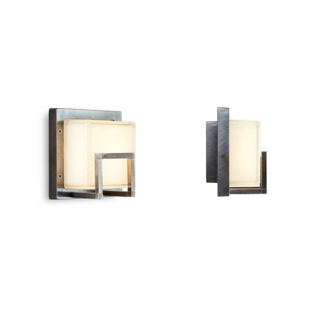 Sieninis / lubinis šviestuvas ICE CUBIC NICKELED BRASS 3407