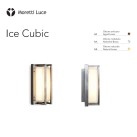 Sieninis / lubinis šviestuvas ICE CUBIC NICKELED BRASS 3413 Sieninis / lubinis šviestuvas ICE CUBIC NICKELED BRASS 3413